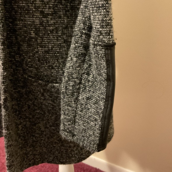 Arianne Dark Gray Long Open-Front Cardigan - Picture 6 of 8
